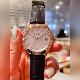 Женские часы Chanel  Импортный кварцевый механизм, корпус из нер