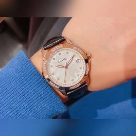 Женские часы Chanel  Импортный кварцевый механизм, корпус из нер