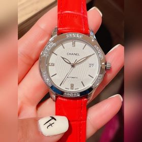 Женские часы Chanel  Импортный кварцевый механизм, корпус из нер