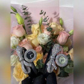Chanel ювелирный часы из серии RUBAN Ремешок с узором, покрытый