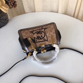 Сумка Coach Классическая сумка с логотипом из прочного полотна и 