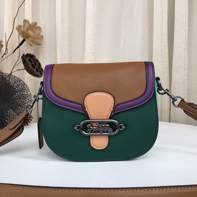 Coach/Coach Женская сумка-седло через плечо из кожи с текстурой к