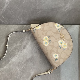 Coach/蔻驰 Модель c3597 Ellen Crossbody Сумка-седло с хризантемой