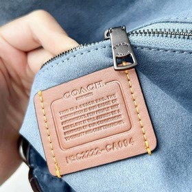 Coach, модель ca094, полностью из кожи, светло-голубой, ретро-сум