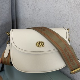 Coach, модель ca094, полностью кожаная сумка в стиле ретро, сумка