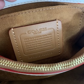 Сумка Coach в ретро-стиле с косой ручкой сочетает французский ба