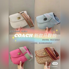 Coach/Coach Модель ca094 Кожаная сумка в стиле ретро с кожаным ре