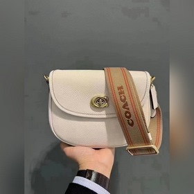 Coach/Coach Модель ca094 Кожаная сумка в стиле ретро с кожаным ре