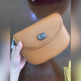 Coach/Coach Модель ca094 Кожаная сумка в стиле ретро с кожаным ре