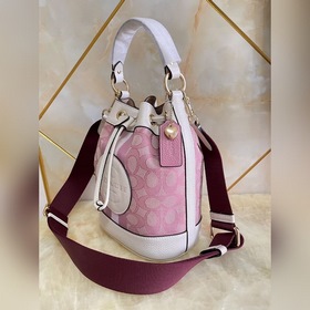 Coach, модель 7964, средний размер, сумка-бакет Длинные плечевые 