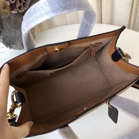 Coach/蔻驰 Модель C0777 Field30 Двухцветная кожаная сумка-тоут небо