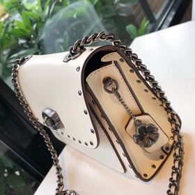 Coach, модель 29389, маленькая женская сумка через плечо из кожи 