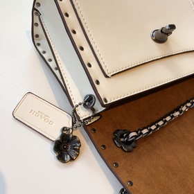 Coach, модель 29389, маленькая женская сумка через плечо из кожи 
