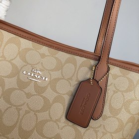 Coach Модель： C5696 City Tote Классическая сумка с застежкой-кн