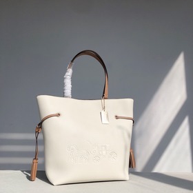 Coach, модель CA165, сумка Andy Tote Материал： кожа. Логотип с п