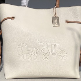 Coach, модель CA165, сумка Andy Tote Материал： кожа. Логотип с п