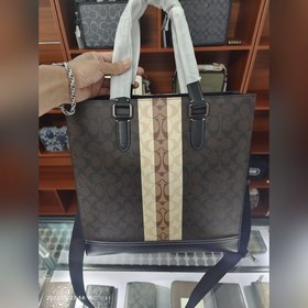 Coach/Coach Мужская сумка с полосками, сумка через плечо, портфел