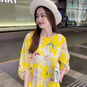 D&G Дука Банна Новое свободное модное платье с принтом, визуа