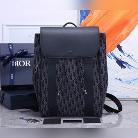 Мужской рюкзак Dior Oblique Модель： CD： 93318 Серый Фотография