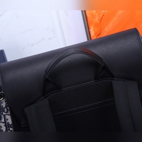 Мужской рюкзак Dior Oblique Модель： CD： 93318 Синяя ткань Фотог