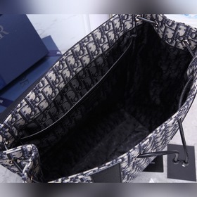 Мужской рюкзак Dior Oblique Модель： CD： 93318 Синяя ткань Фотог