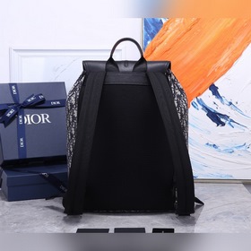Мужской рюкзак Dior Oblique Модель： CD： 93319 Синяя ткань Фотогр