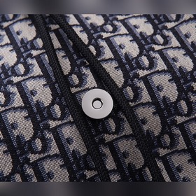 Мужской рюкзак Dior Oblique Модель： CD： 93319 Синяя ткань Фотогр