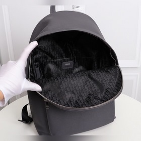 Мужской рюкзак Dior OBLIQUE Модель： 1ESBA088 (серый с шелкографи