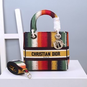 Dior Lady D-Lite с пятикольцевой вышивкой виде радужных полос Эле