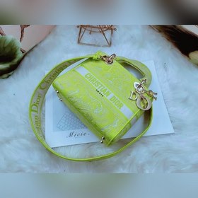 DIOR Женская сумка с вышитым тигром флуоресцентного цвета, можно 