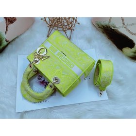 DIOR Женская сумка с вышитым тигром флуоресцентного цвета, можно 
