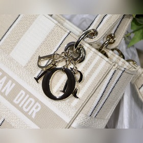 DIOR Lady D вышитая серия, модель M8002, полоски, светло-золотист