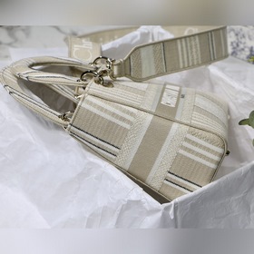 DIOR Lady D вышитая серия, модель M8002, полоски, светло-золотист