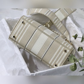 DIOR Lady D вышитая серия, модель M8002, полоски, светло-золотист