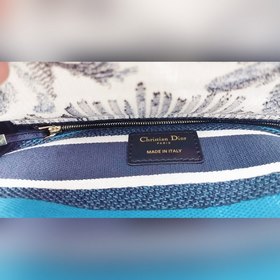 DIOR Lady Dior вышитая серия «Кокосовое дерево» светло-золотая Но
