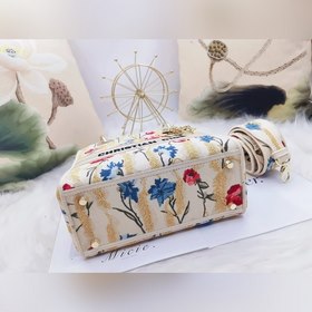 DIOR Lady Dior вышитая серия, светло-золотая Новейшая коллекция D