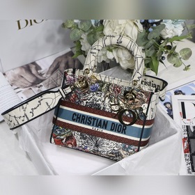 DIOR Lady D вышитая серия, модель M8002 Молочно-белый зодиак Нов