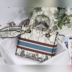 DIOR Lady D вышитая серия, модель M8002 Молочно-белый зодиак Нов