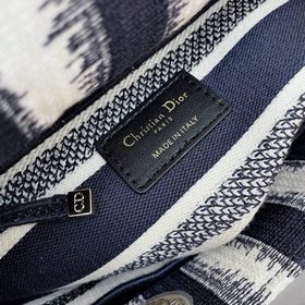 Новая вышитая сумка Dior Lady Dior в синем цвете, модель № 9027 Э