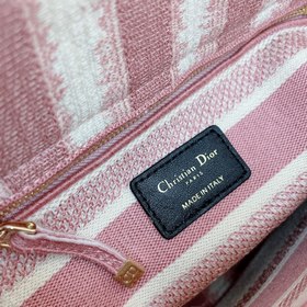 Новая вышитая сумка Dior Lady Dior в розовом цвете, модель № 9027