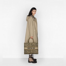 DIOR Женская сумка Тот-баг с леопардовым принтом