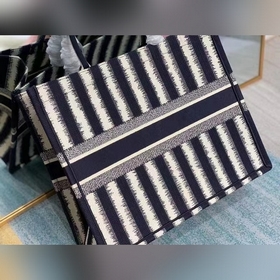Сумка Dior book tote с полосками Модель： 1286 Баланс полосок Вним