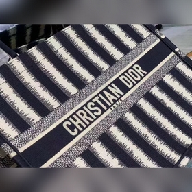 Сумка Dior book tote с полосками Модель： 1286 Баланс полосок Вним