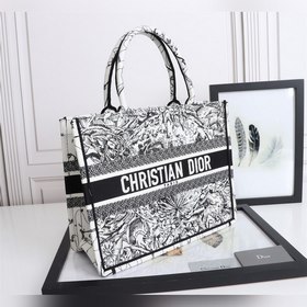 DIOR Lady Средняя сумка-тоут с вышивкой «Природа» Модель： D1286