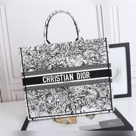 DIOR Lady Большая сумка-тоут с вышивкой «Природа» Модель： D1286 Э