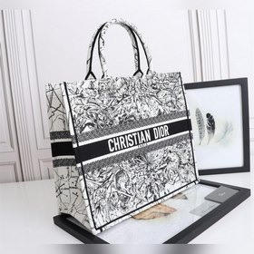 DIOR Lady Большая сумка-тоут с вышивкой «Природа» Модель： D1286 Э