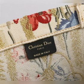 DIOR Lady Большая сумка-тоут с вышитым золотым колосом Модель： D1