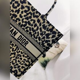 DIOR Женская сумка-тоут с новым леопардовым принтом Впервые предс