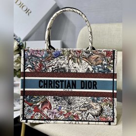 DIOR Book Tote Звездная серия Модель M1286 Молочно-белая вышивка