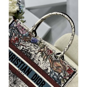 DIOR Book Tote Звездная серия Модель M1286 Молочно-белая вышивка